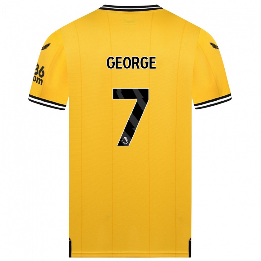 Kandiny Homme Maillot Tammi George #7 Jaune Tenues Domicile 2023/24 T-Shirt