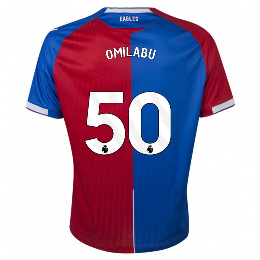 Kandiny Homme Maillot David Omilabu #50 Rouge Bleu Tenues Domicile 2023/24 T-Shirt