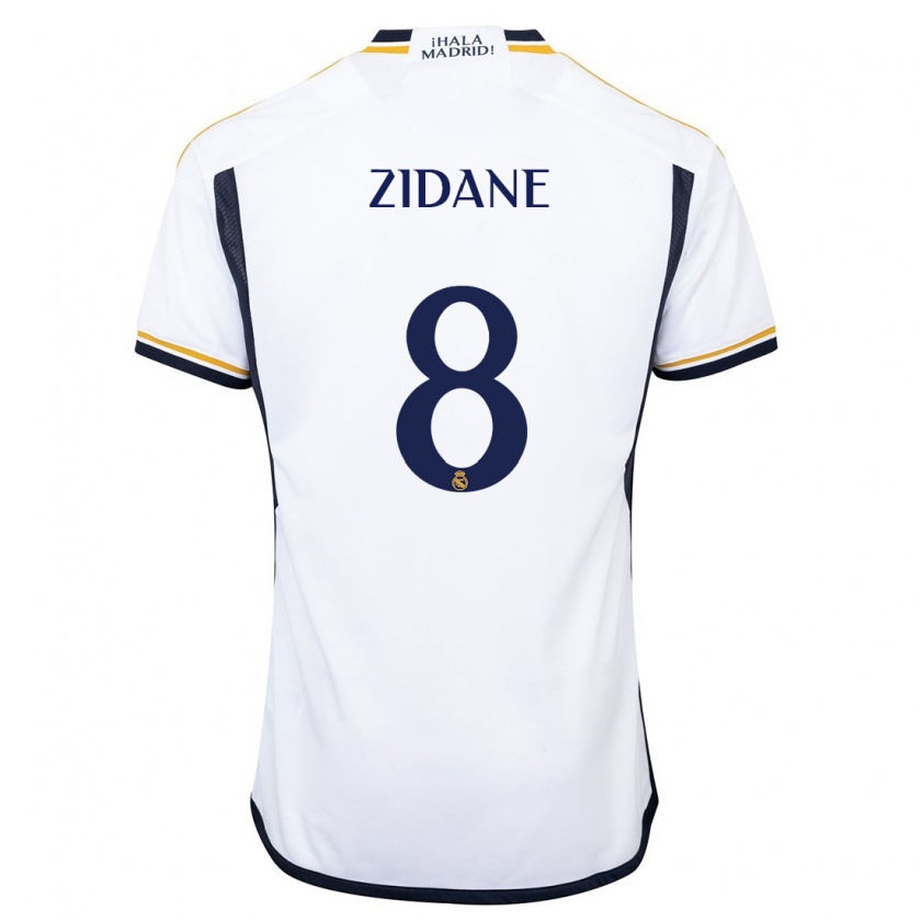 Kandiny Homme Maillot Théo Zidane #8 Blanc Tenues Domicile 2023/24 T-Shirt