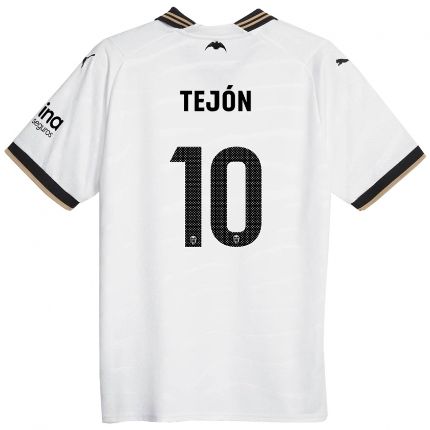 Kandiny Homme Maillot Martín Tejón #10 Blanc Tenues Domicile 2023/24 T-Shirt