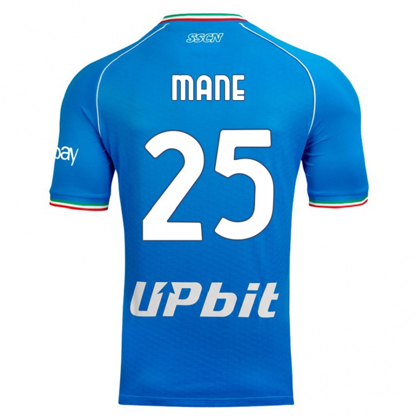 Kandiny Homme Maillot Balla Mousa Mane #25 Bleu Ciel Tenues Domicile 2023/24 T-Shirt