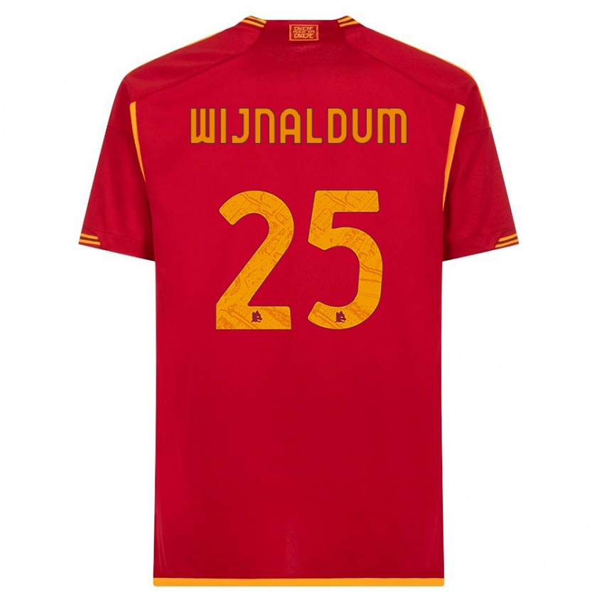Kandiny Homme Maillot Georginio Wijnaldum #25 Rouge Tenues Domicile 2023/24 T-Shirt
