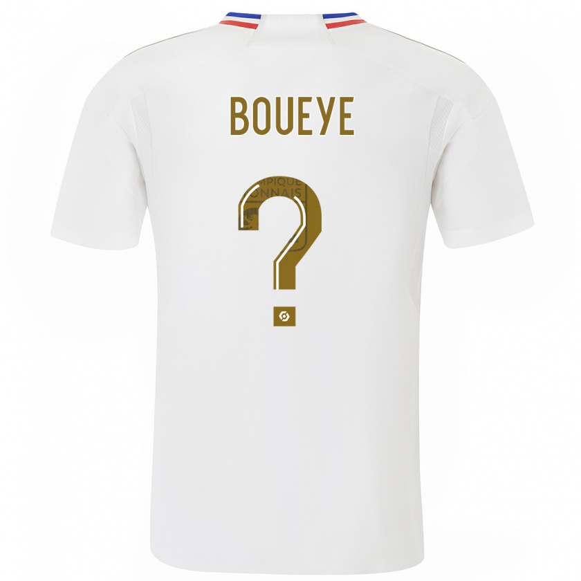 Kandiny Homme Maillot Philippe Boueye #0 Blanc Tenues Domicile 2023/24 T-Shirt