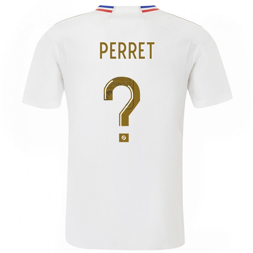 Kandiny Homme Maillot Romain Perret #0 Blanc Tenues Domicile 2023/24 T-Shirt