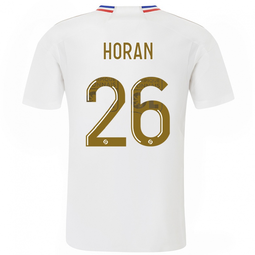 Kandiny Homme Maillot Lindsey Horan #26 Blanc Tenues Domicile 2023/24 T-Shirt