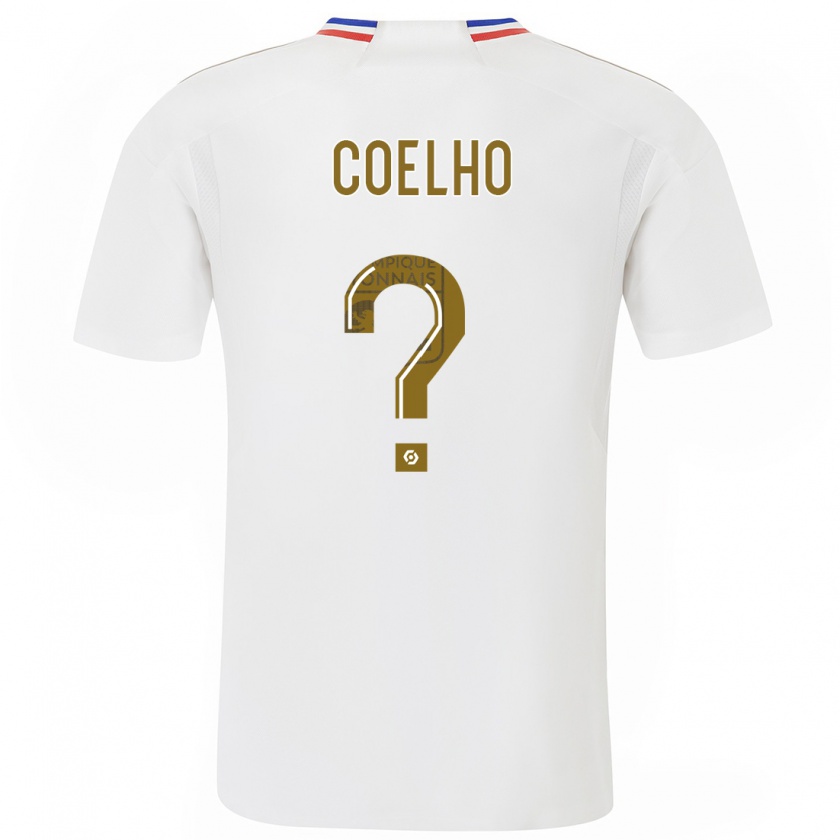 Kandiny Homme Maillot Ugo Coelho #0 Blanc Tenues Domicile 2023/24 T-Shirt