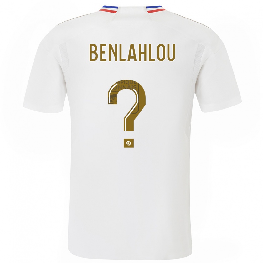 Kandiny Homme Maillot Daryll Benlahlou #0 Blanc Tenues Domicile 2023/24 T-Shirt