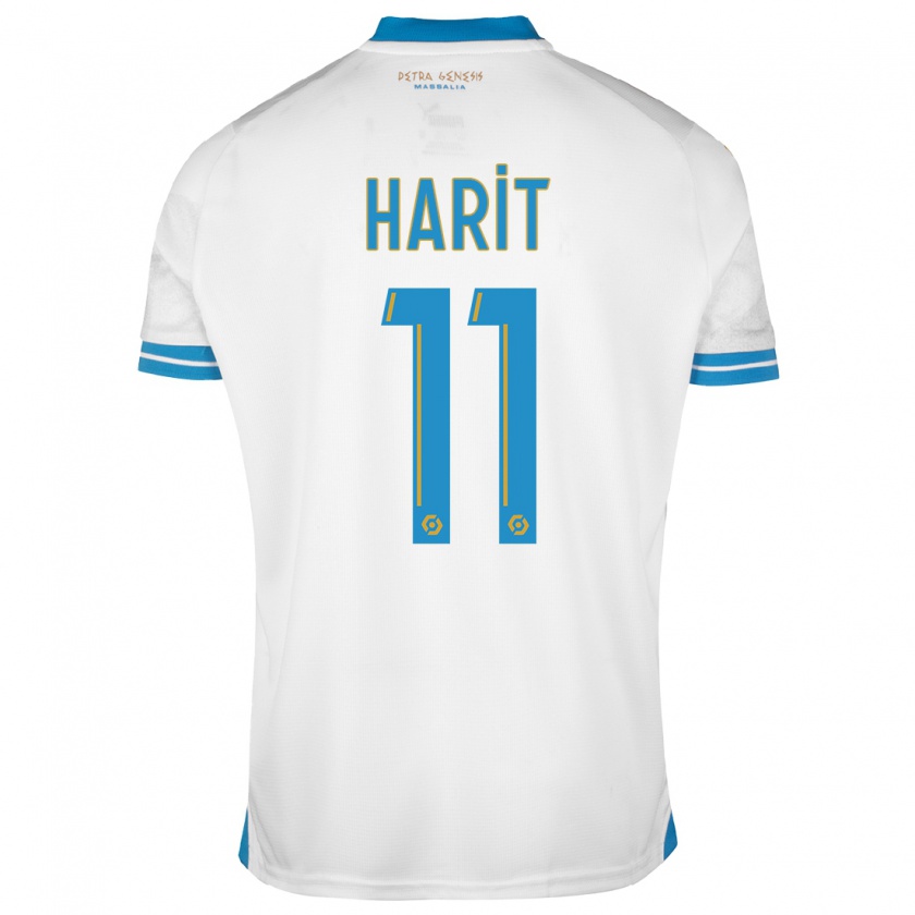 Kandiny Homme Maillot Amine Harit #11 Blanc Tenues Domicile 2023/24 T-Shirt