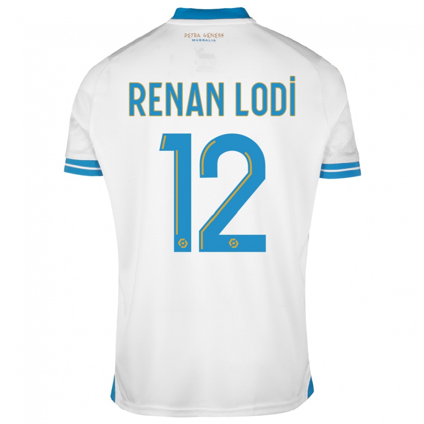 Kandiny Homme Maillot Renan Lodi #12 Blanc Tenues Domicile 2023/24 T-Shirt
