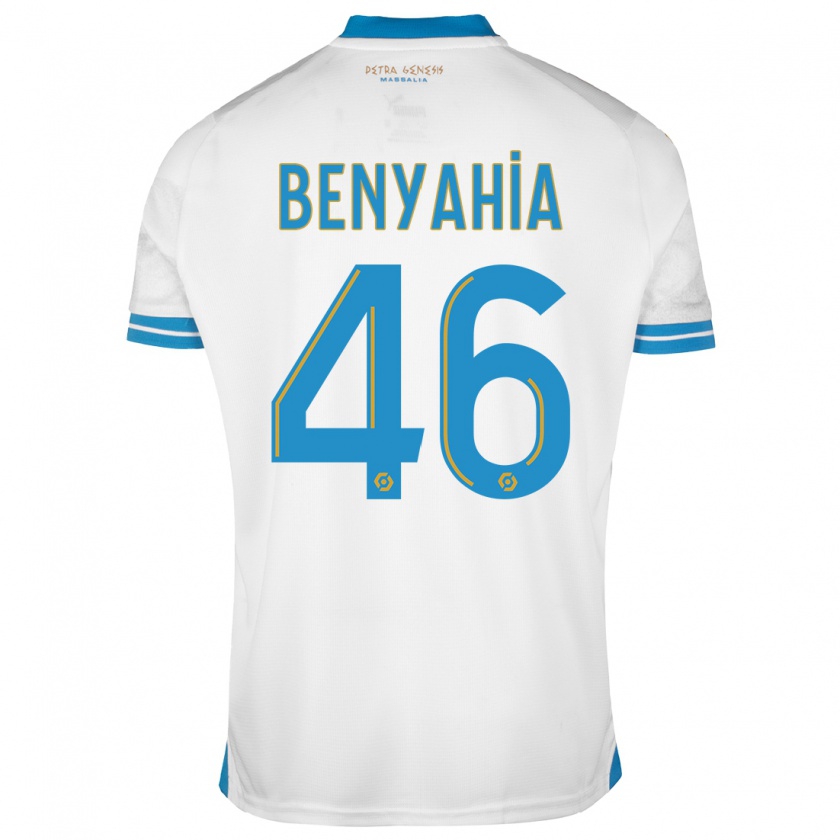 Kandiny Homme Maillot Aylan Benyahia-Tani #46 Blanc Tenues Domicile 2023/24 T-Shirt