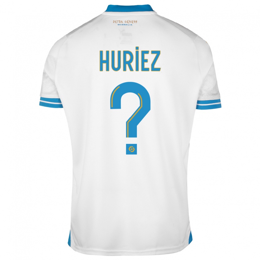 Kandiny Homme Maillot Evan Huriez #0 Blanc Tenues Domicile 2023/24 T-Shirt