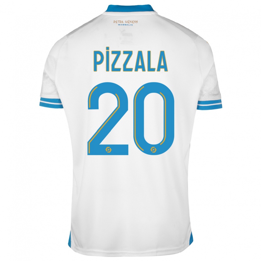 Kandiny Homme Maillot Caroline Pizzala #20 Blanc Tenues Domicile 2023/24 T-Shirt