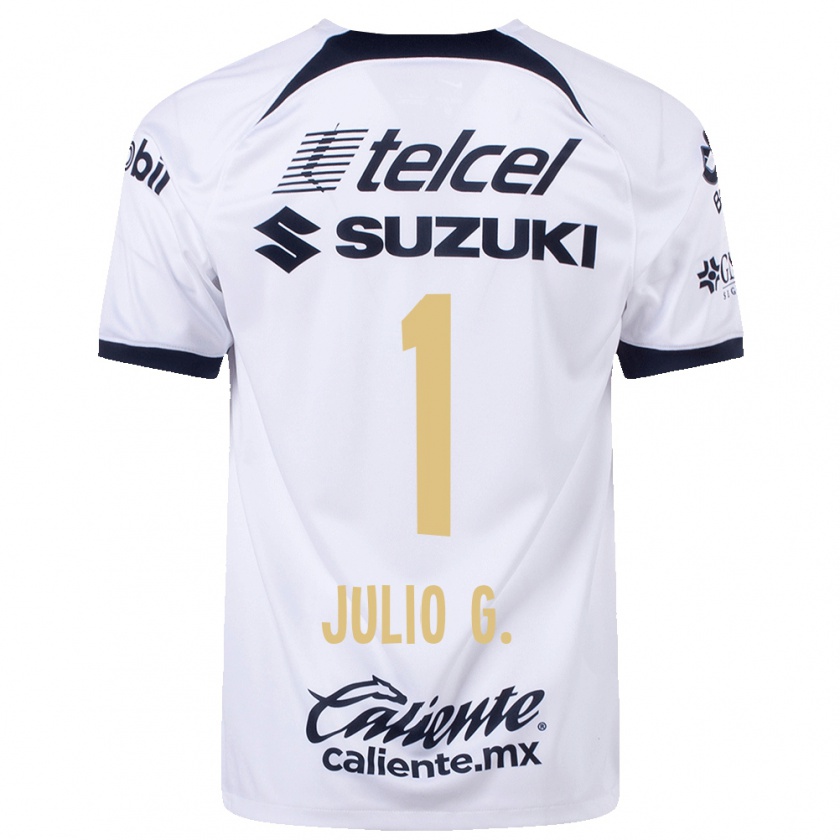 Kandiny Homme Maillot Julio González #1 Blanc Tenues Domicile 2023/24 T-Shirt