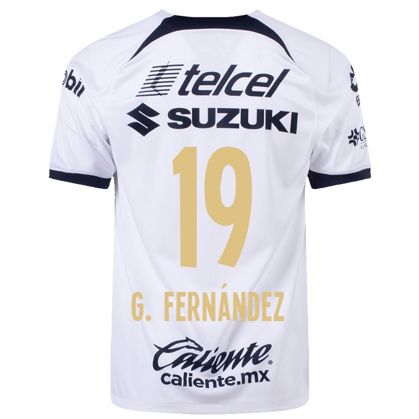 Kandiny Homme Maillot Gabriel Fernández #19 Blanc Tenues Domicile 2023/24 T-Shirt