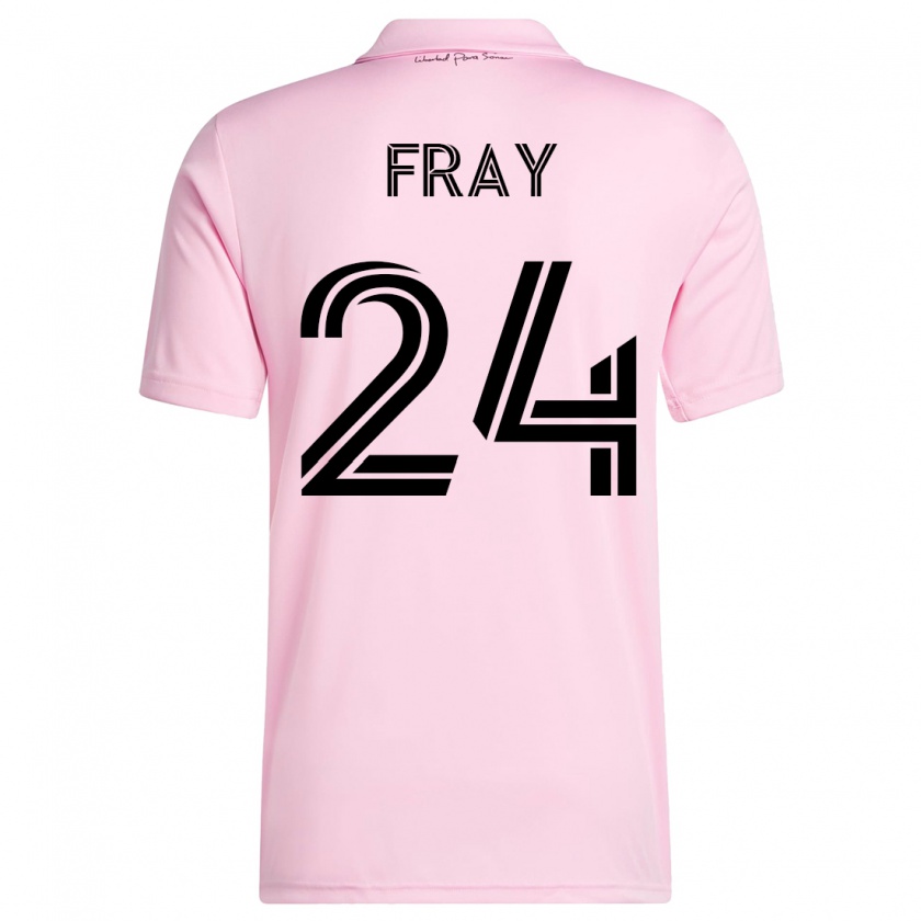 Kandiny Homme Maillot Ian Fray #24 Rose Tenues Domicile 2023/24 T-Shirt