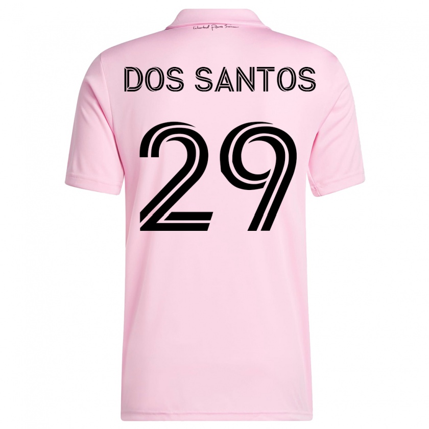 Kandiny Homme Maillot Cj Dos Santos #29 Rose Tenues Domicile 2023/24 T-Shirt