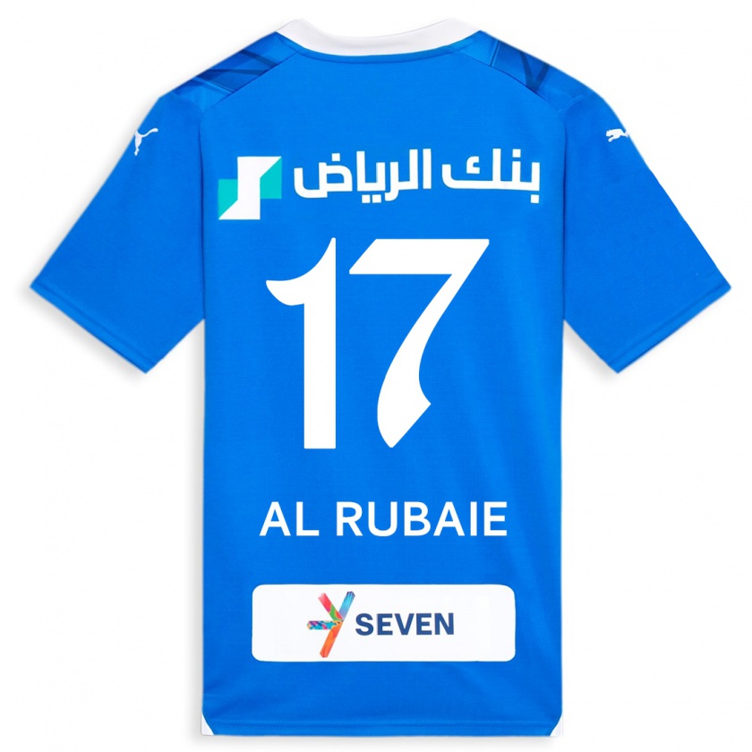 Kandiny Homme Maillot Mohammed Al-Rubaie #17 Bleu Tenues Domicile 2023/24 T-Shirt