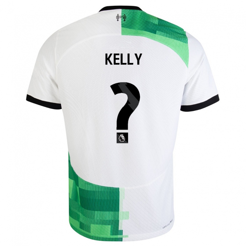 Kandiny Homme Maillot Kyle Kelly #0 Blanc Vert Tenues Extérieur 2023/24 T-Shirt