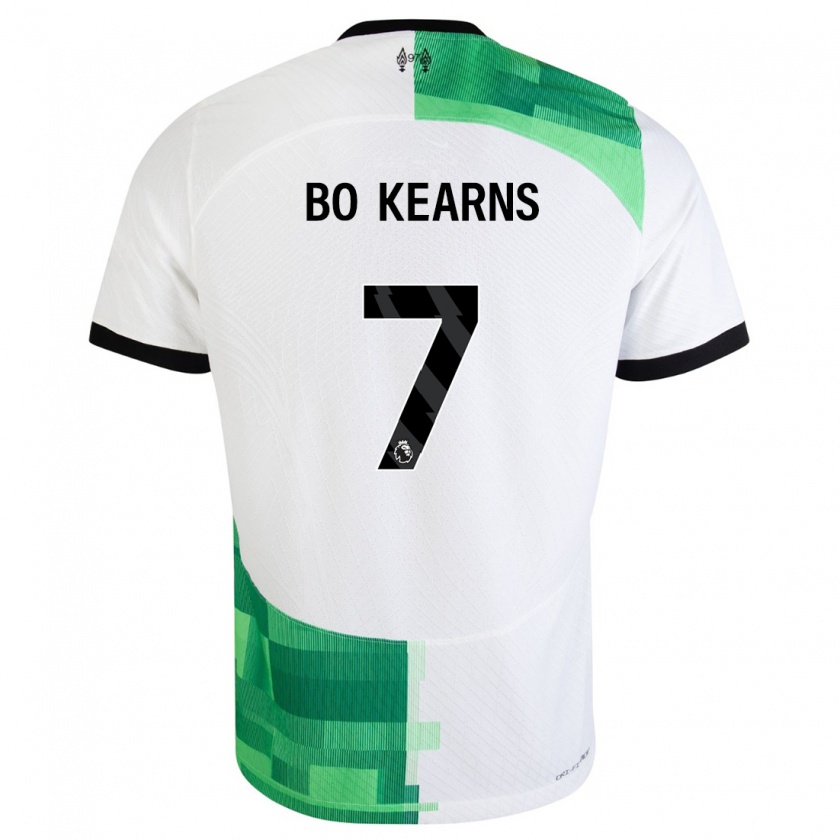 Kandiny Homme Maillot Missy Bo Kearns #7 Blanc Vert Tenues Extérieur 2023/24 T-Shirt