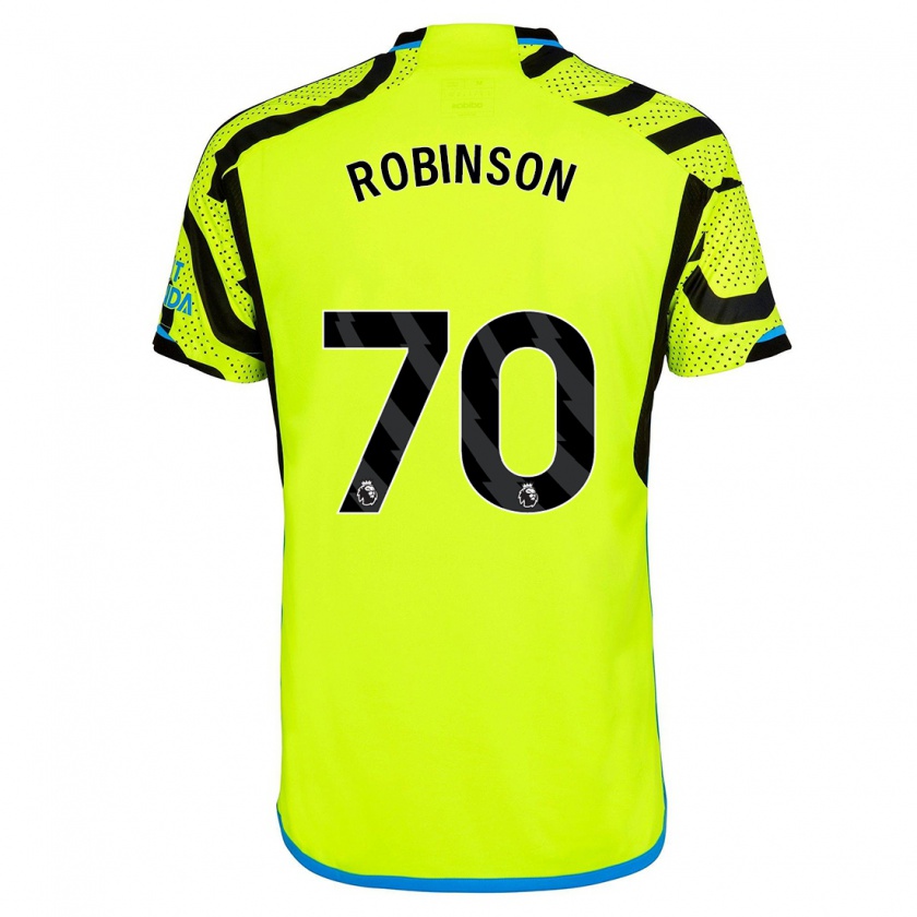 Kandiny Homme Maillot Josh Robinson #70 Jaune Tenues Extérieur 2023/24 T-Shirt
