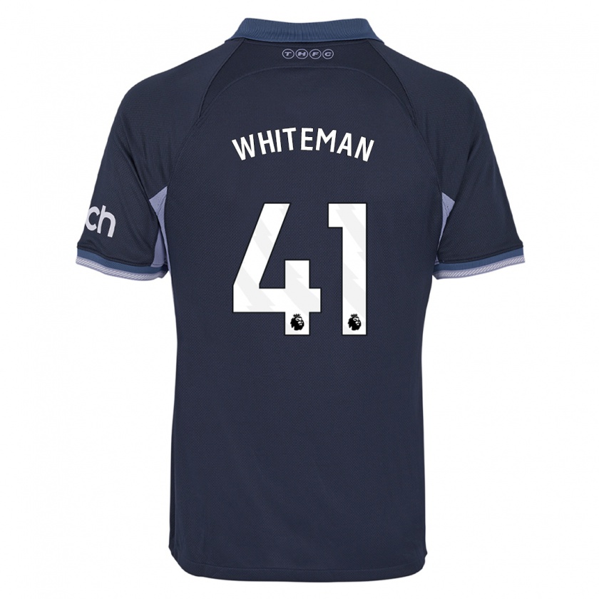 Kandiny Homme Maillot Alfie Whiteman #41 Bleu Foncé Tenues Extérieur 2023/24 T-Shirt