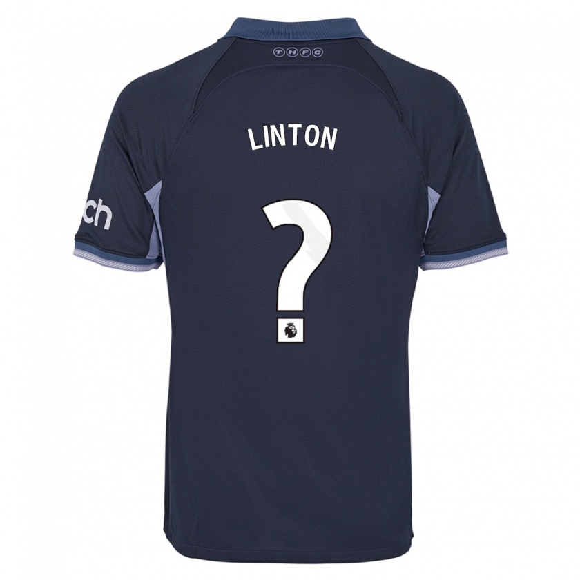 Kandiny Homme Maillot Jahziah Linton #0 Bleu Foncé Tenues Extérieur 2023/24 T-Shirt