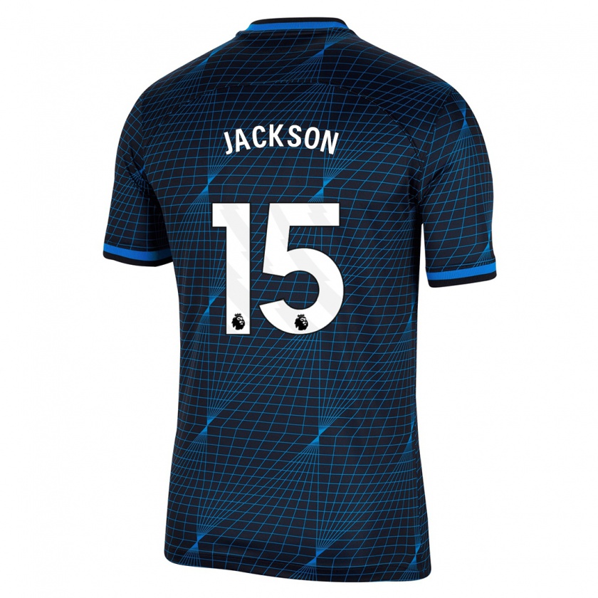 Kandiny Homme Maillot Nicolas Jackson #15 Bleu Foncé Tenues Extérieur 2023/24 T-Shirt