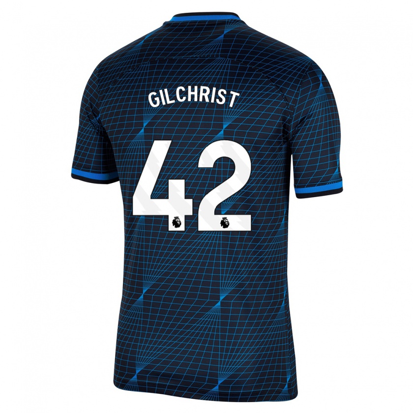 Kandiny Homme Maillot Alfie Gilchrist #42 Bleu Foncé Tenues Extérieur 2023/24 T-Shirt