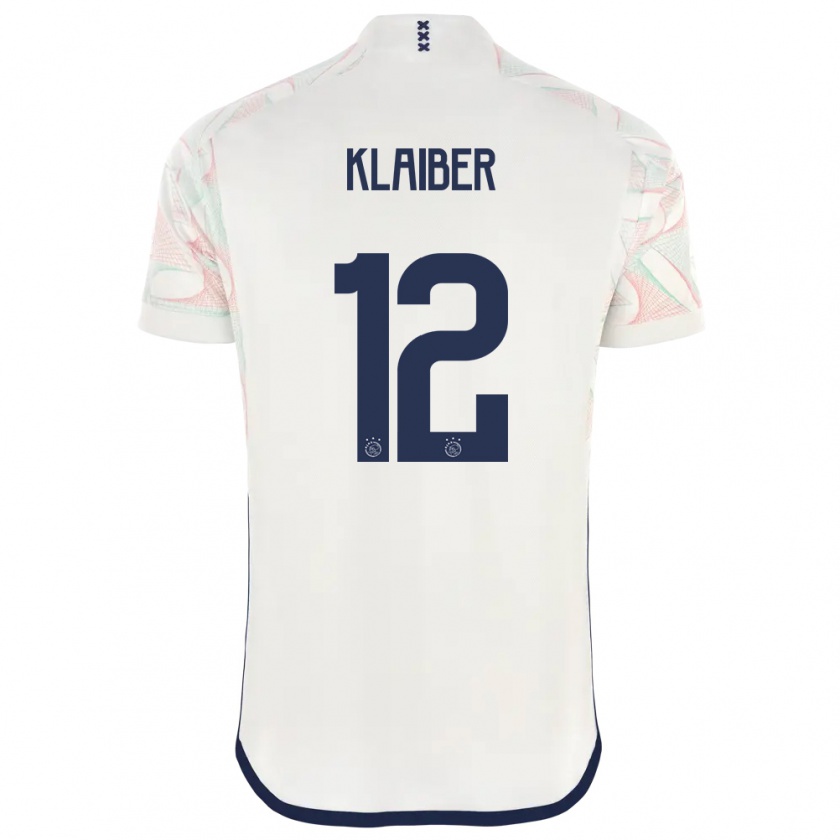 Kandiny Homme Maillot Sean Klaiber #12 Blanc Tenues Extérieur 2023/24 T-Shirt