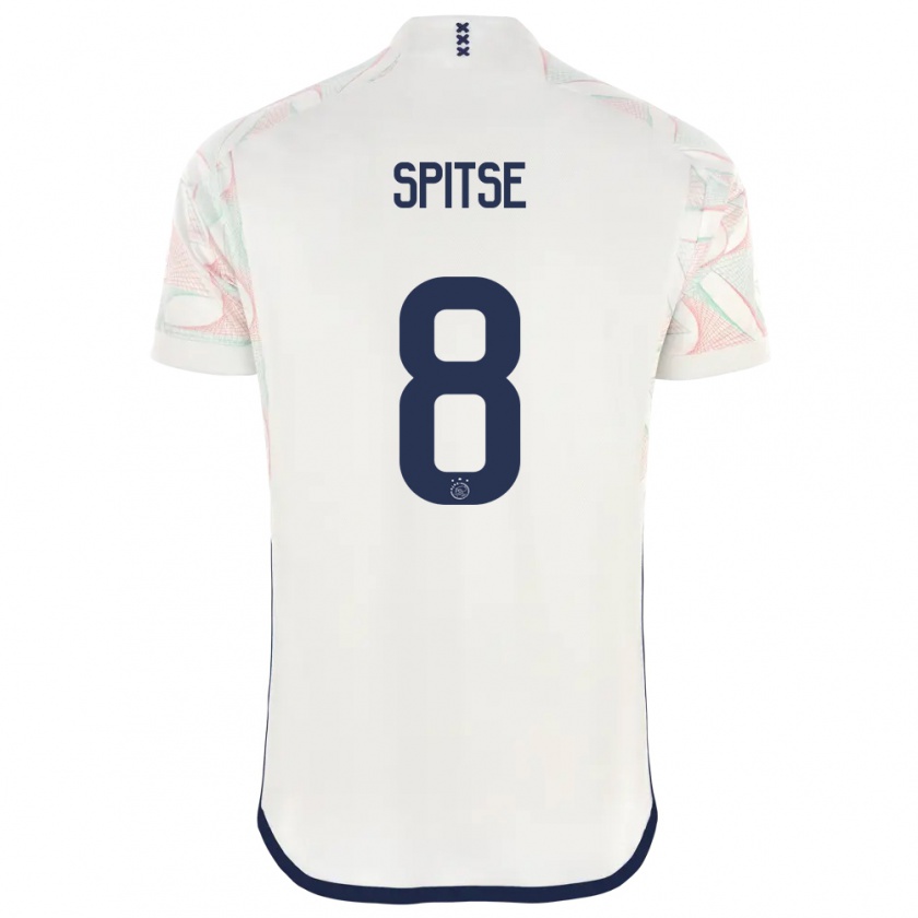 Kandiny Homme Maillot Sherida Spitse #8 Blanc Tenues Extérieur 2023/24 T-Shirt