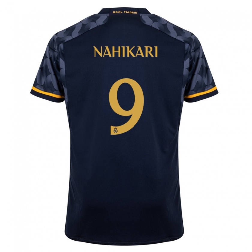 Kandiny Homme Maillot Nahikari Garcia #9 Bleu Foncé Tenues Extérieur 2023/24 T-Shirt