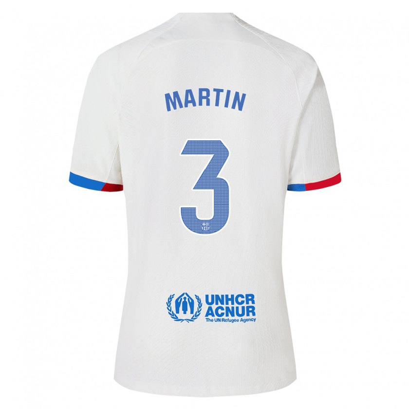Kandiny Homme Maillot Gerard Martin #3 Blanc Tenues Extérieur 2023/24 T-Shirt