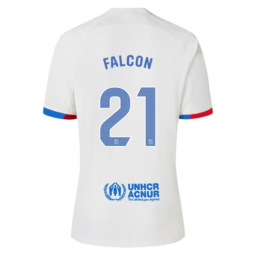 Kandiny Homme Maillot Andrea Falcon #21 Blanc Tenues Extérieur 2023/24 T-Shirt