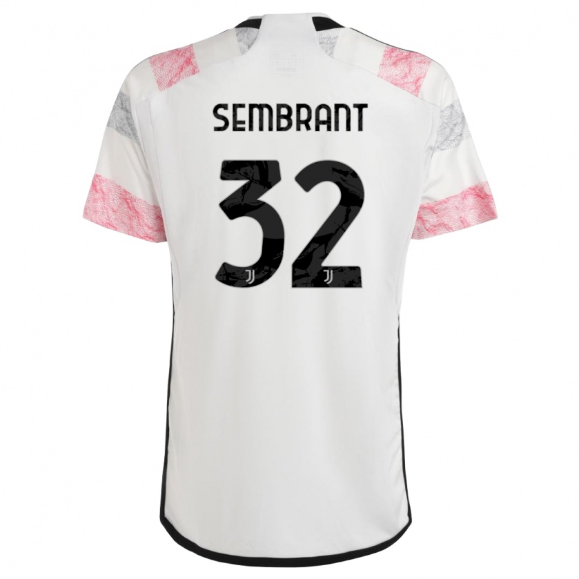 Kandiny Homme Maillot Linda Sembrant #32 Blanc Rose Tenues Extérieur 2023/24 T-Shirt