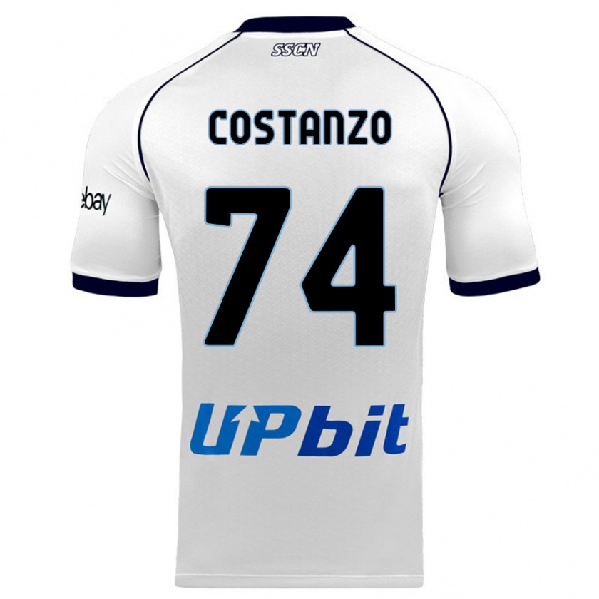 Kandiny Homme Maillot Davide Costanzo #74 Blanc Tenues Extérieur 2023/24 T-Shirt