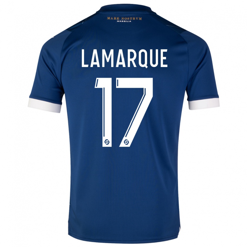 Kandiny Homme Maillot Alais Lamarque #17 Bleu Foncé Tenues Extérieur 2023/24 T-Shirt
