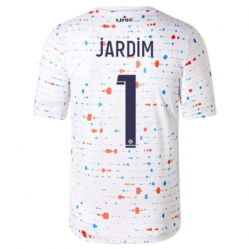 Kandiny Homme Maillot Leo Jardim #1 Blanc Tenues Extérieur 2023/24 T-Shirt