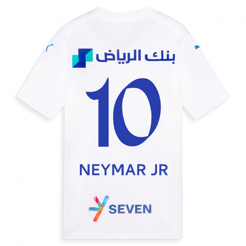 Kandiny Homme Maillot Neymar #10 Blanc Tenues Extérieur 2023/24 T-Shirt