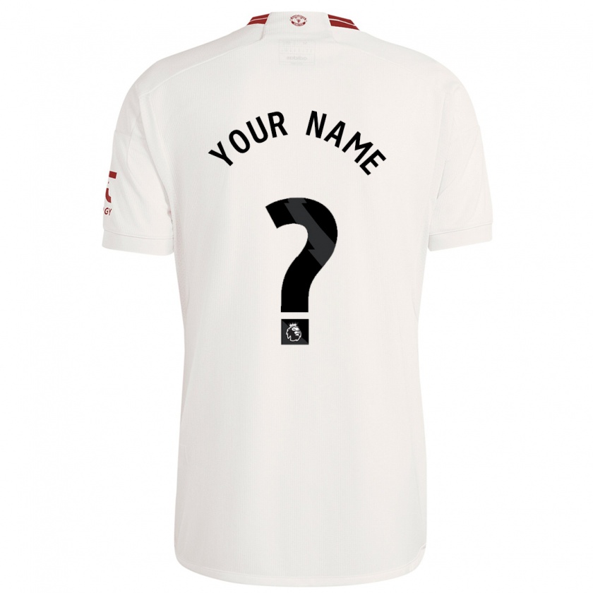 Kandiny Homme Maillot Votre Nom #0 Blanc Troisieme 2023/24 T-Shirt