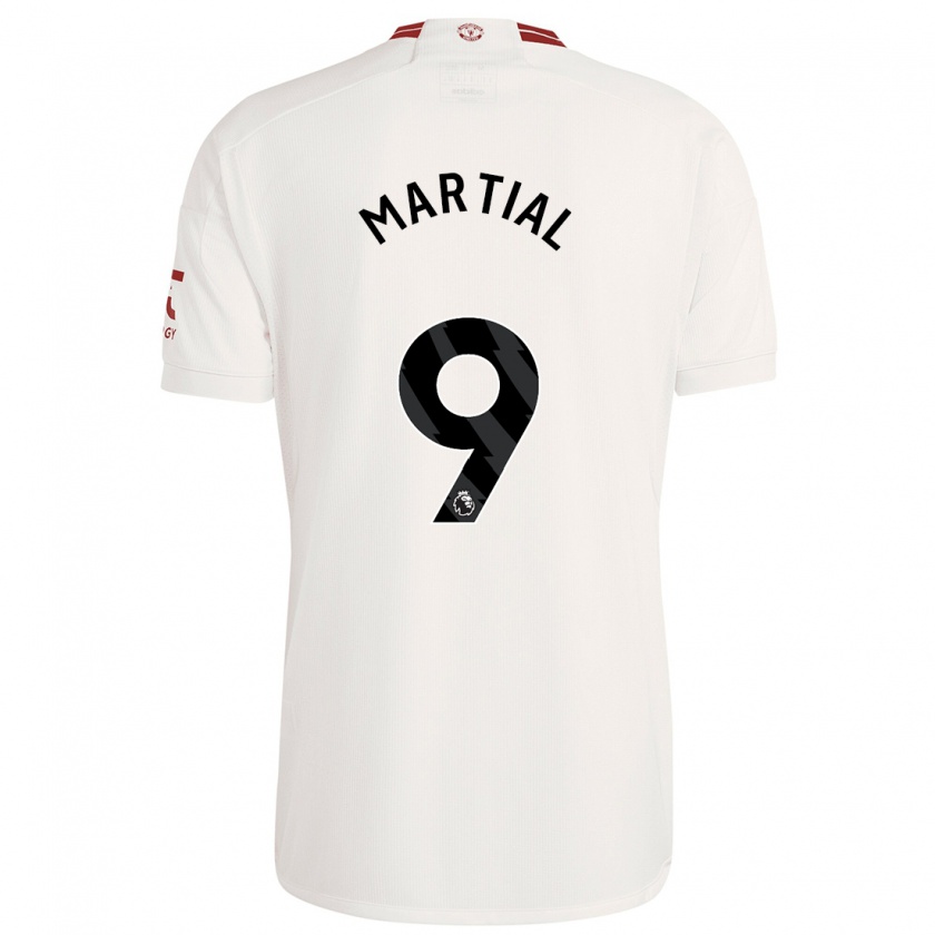 Kandiny Homme Maillot Anthony Martial #9 Blanc Troisieme 2023/24 T-Shirt