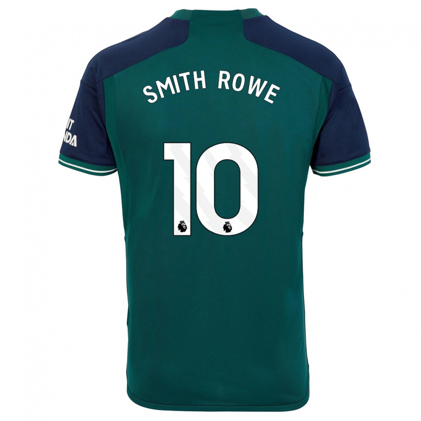 Kandiny Homme Maillot Emile Smith Rowe #10 Vert Troisieme 2023/24 T-Shirt