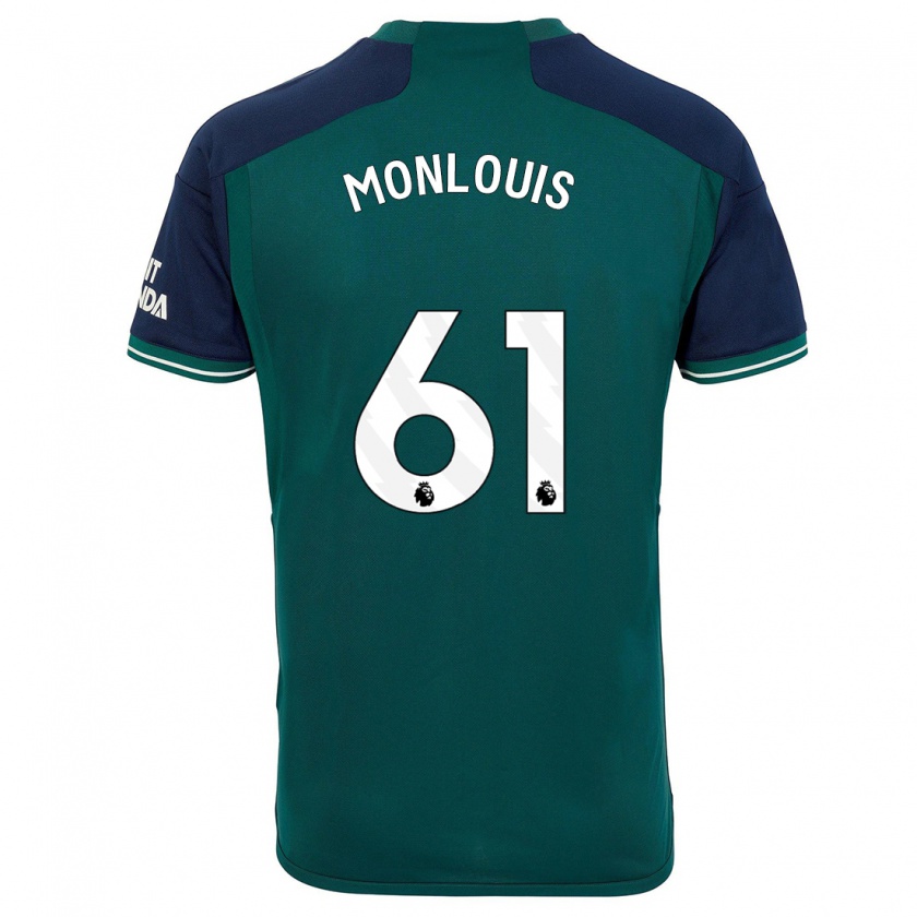 Kandiny Homme Maillot Zane Monlouis #61 Vert Troisieme 2023/24 T-Shirt