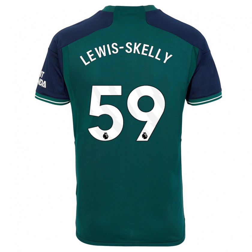 Kandiny Homme Maillot Myles Lewis-Skelly #59 Vert Troisieme 2023/24 T-Shirt