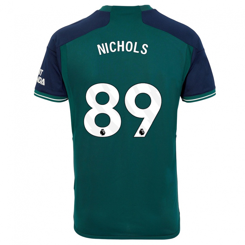 Kandiny Homme Maillot Josh Nichols #89 Vert Troisieme 2023/24 T-Shirt