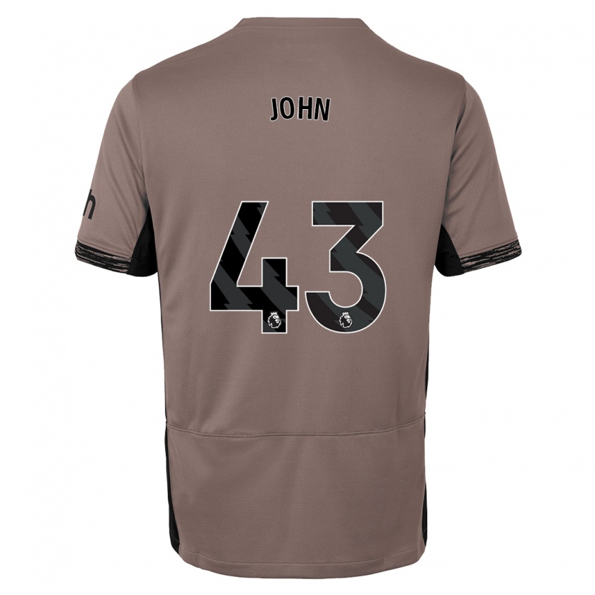 Kandiny Homme Maillot Nile John #43 Beige Foncé Troisieme 2023/24 T-Shirt
