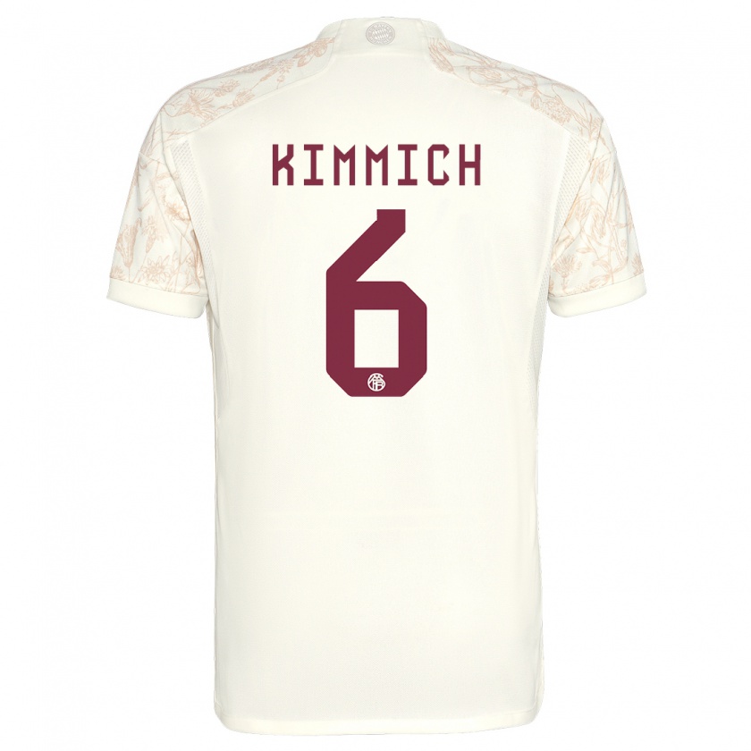 Kandiny Homme Maillot Joshua Kimmich #6 Blanc Cassé Troisieme 2023/24 T-Shirt
