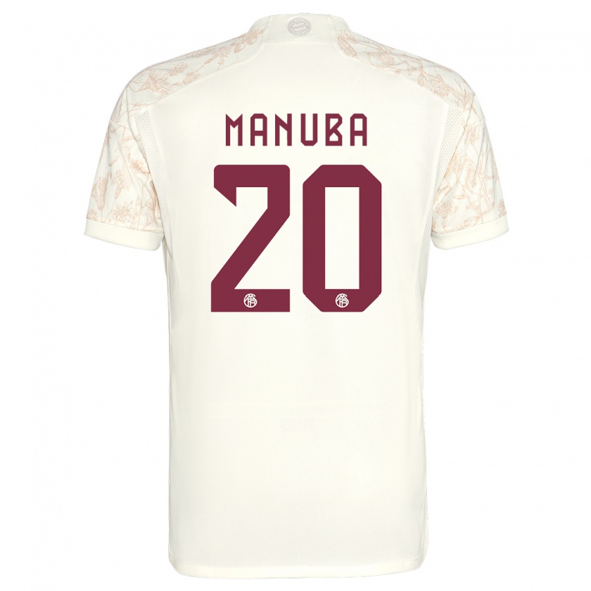 Kandiny Homme Maillot Vincent Manuba #20 Blanc Cassé Troisieme 2023/24 T-Shirt