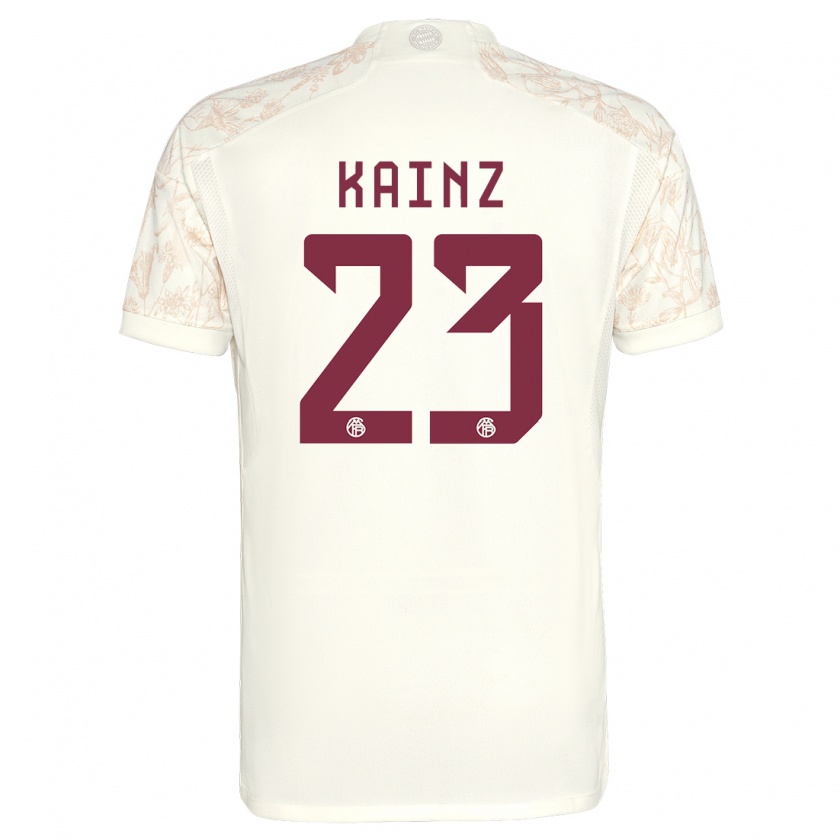 Kandiny Homme Maillot Manuel Kainz #23 Blanc Cassé Troisieme 2023/24 T-Shirt