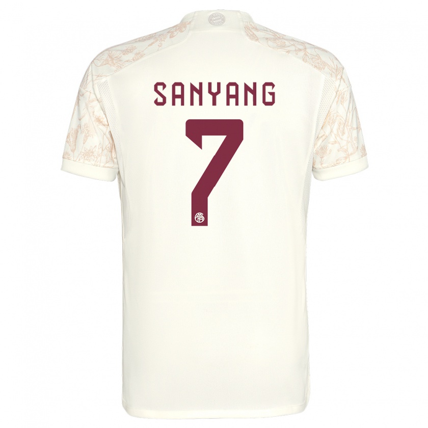Kandiny Homme Maillot Mamin Sanyang #7 Blanc Cassé Troisieme 2023/24 T-Shirt