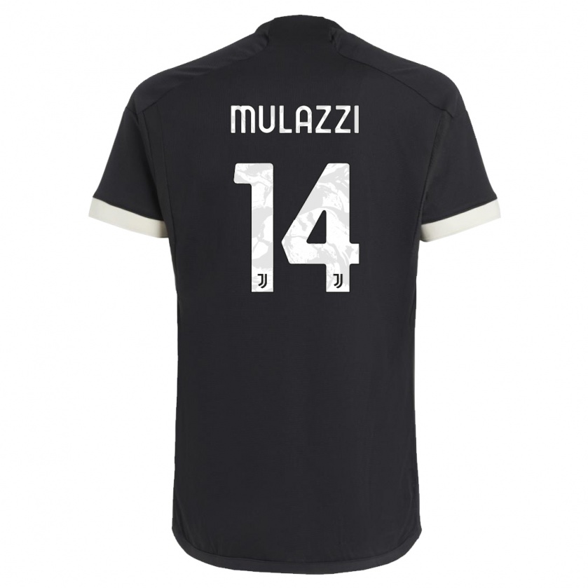 Kandiny Homme Maillot Gabriele Mulazzi #14 Noir Troisieme 2023/24 T-Shirt